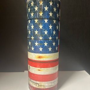Distressed American Flag Tumbler